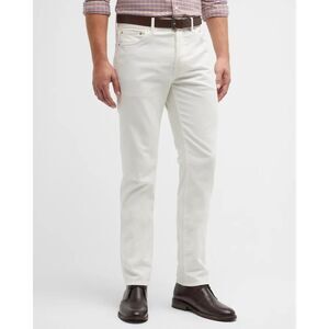 SID MASHBURN Men’s White Cotton Corduroy Trousers Pants Size 31/32